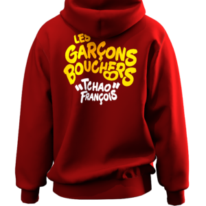 Sweat-Shirt Rouge Les Garçons bouchers POUET